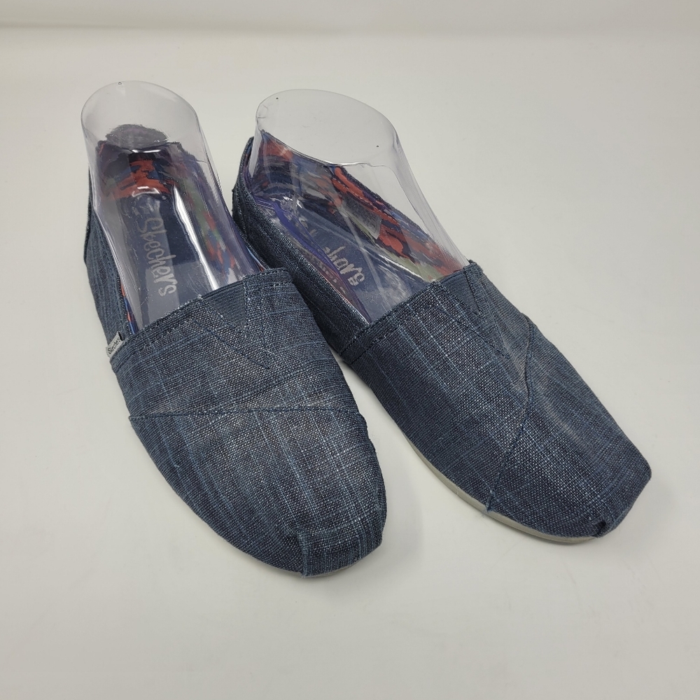 Skechers Women's Navy Blue Slip Ons Size 8.5 Shoes